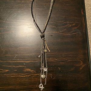 Long chain guess necklace